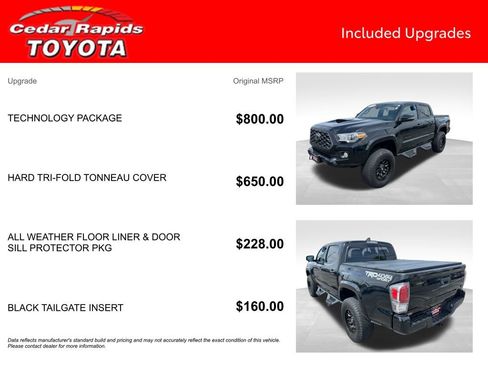 Certified 2020 Toyota Tacoma TRD Sport w/ Technology Package AWD/4WD image 7