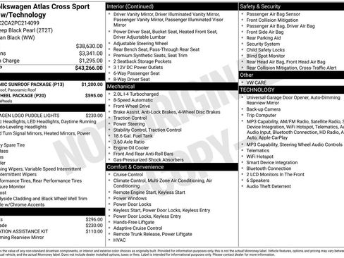 Used 2023 Volkswagen Atlas Cross Sport SE w/ Panoramic Sunroof Package FWD image 5