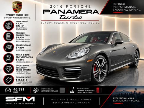 Used 2016 Porsche Panamera Turbo AWD/4WD image 1