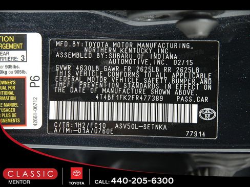 Used 2015 Toyota Camry LE image 21