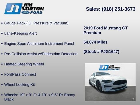 Used 2019 Ford Mustang GT Premium w/ GT Performance Package RWD image 18
