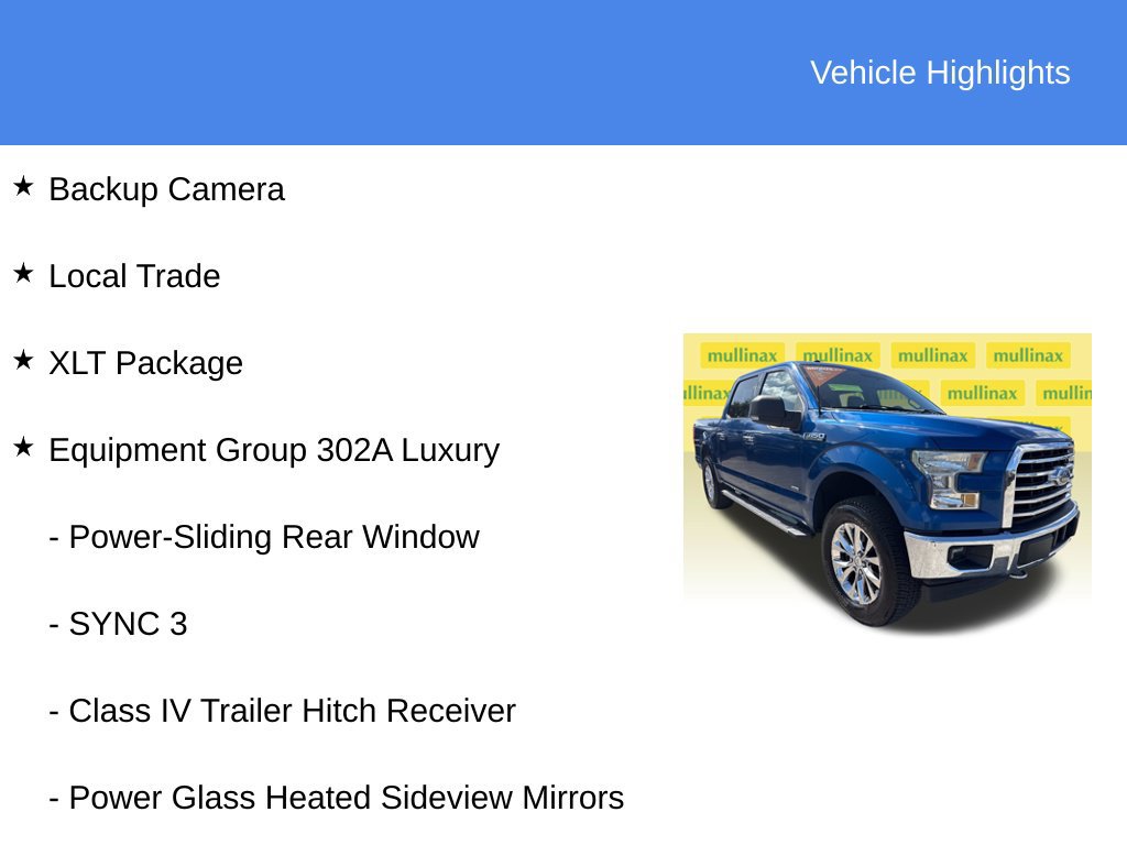 Used 2017 Ford F150 XLT w/ Equipment Group 302A Luxury AWD/4WD image 9