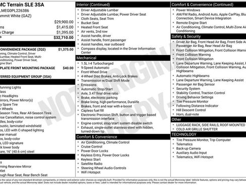 Used 2023 GMC Terrain SLE w/ Driver Convenience Package FWD image 3