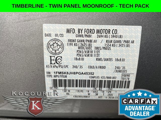 Used 2023 Ford Explorer Timberline w/ Timberline Technology Package AWD/4WD image 27