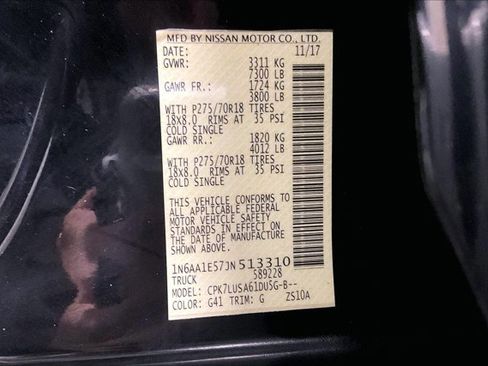 Used 2018 Nissan Titan PRO-4X w/ Pro-4x Convenience Package image 45