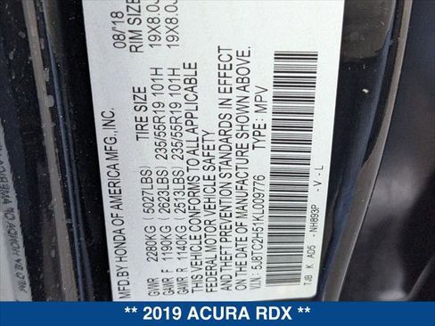 Used 2019 Acura RDX w/ Technology Package image 25