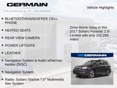 Used 2017 Subaru Forester 2.5i Limited image 6