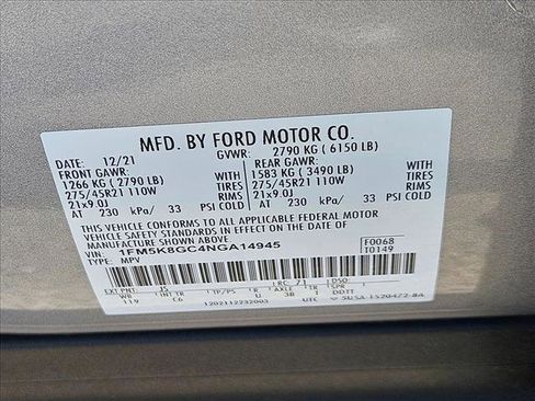 Certified 2022 Ford Explorer ST w/ Equipment Group 401A AWD/4WD image 26