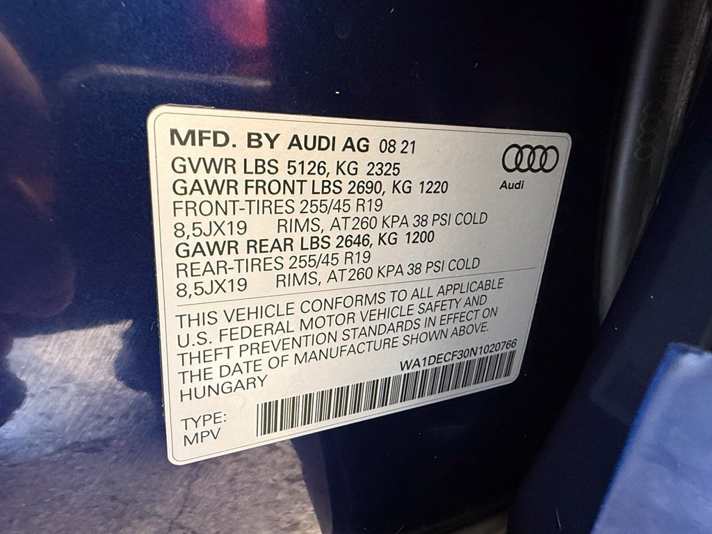 Used 2022 Audi Q3 2.0T Premium w/ Black Optic Sport Package AWD/4WD image 50