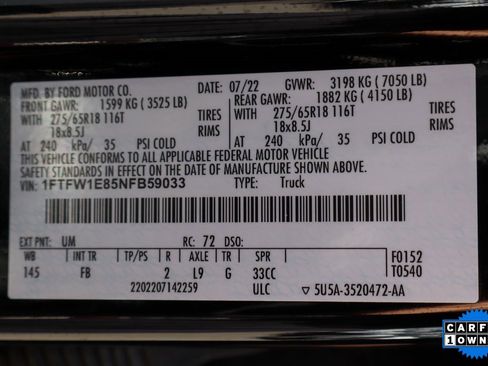 Used 2022 Ford F150 XLT w/ Equipment Group 302A High image 56