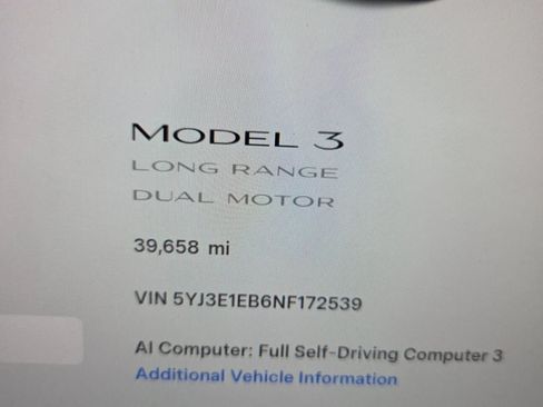 Used 2022 Tesla Model 3 Long Range AWD/4WD image 3