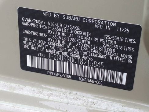 New 2026 Subaru Crosstrek 2.5i Sport image 35