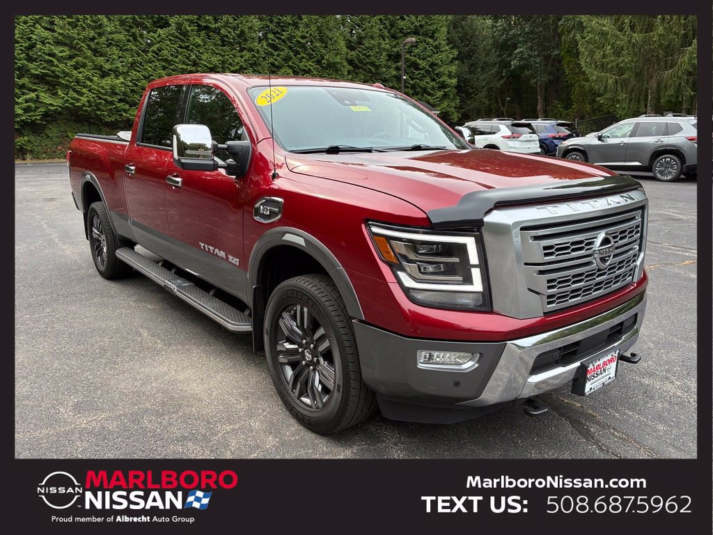 Certified 2021 Nissan Titan Platinum Reserve w/ Moonroof Package AWD/4WD image 1