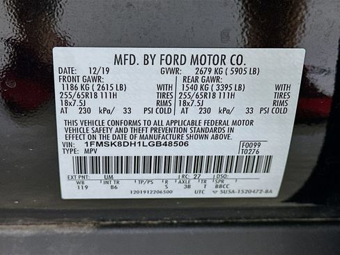 Used 2020 Ford Explorer XLT AWD/4WD image 35