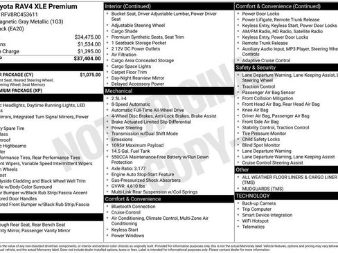 Used 2024 Toyota RAV4 XLE Premium w/ Weather Package AWD/4WD image 17