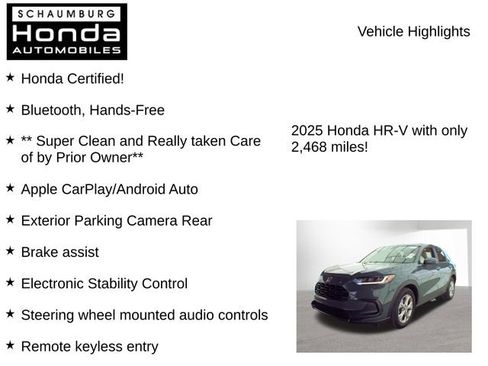 Used 2025 Honda HR-V LX image 10