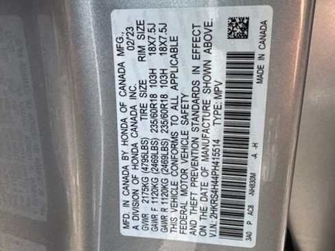 Certified 2023 Honda CR-V EX image 19