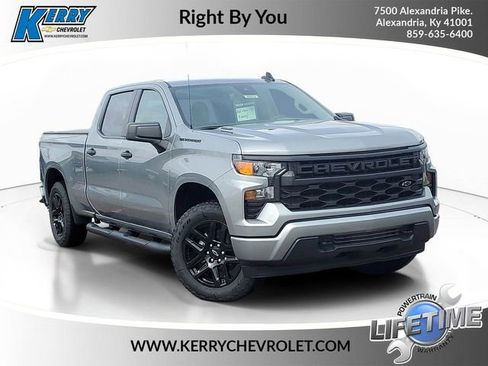 New 2026 Chevrolet Silverado 1500 Custom w/ Turbomax Blackout Package AWD/4WD image 1