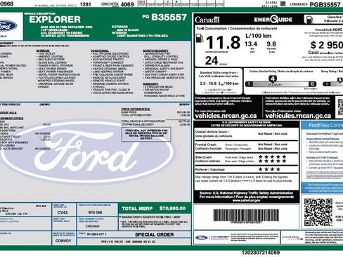 Used 2023 Ford Explorer Platinum w/ Technology Package AWD/4WD image 4