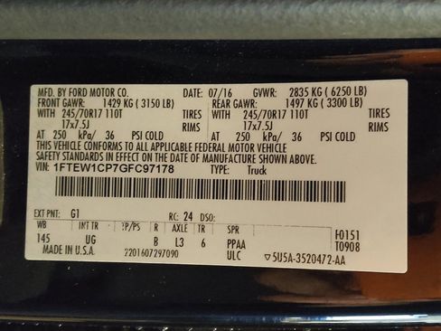 Used 2016 Ford F150 XLT w/ Trailer Tow Package RWD image 33