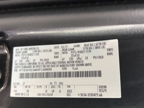 Used 2017 Ford F150 Limited w/ Trailer Tow Package AWD/4WD image 9