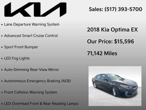 Used 2018 Kia Optima EX w/ Technology Package image 21