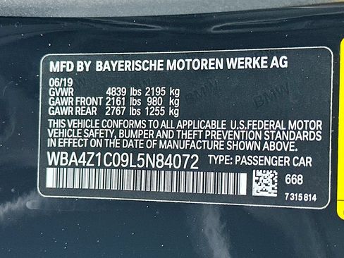 Used 2020 BMW 430i Convertible w/ Convenience Package RWD image 31