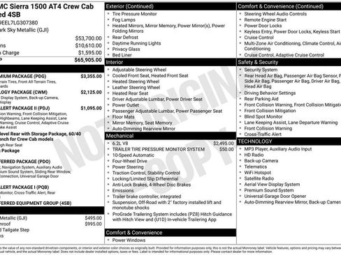 Used 2020 GMC Sierra 1500 AT4 w/ AT4 Premium Package AWD/4WD image 3