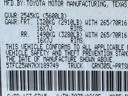 Used 2019 Toyota Tacoma TRD Off-Road w/ Technology Package image 48