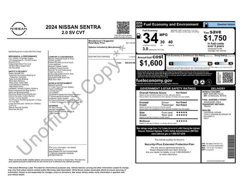 Certified 2024 Nissan Sentra SV FWD image 31