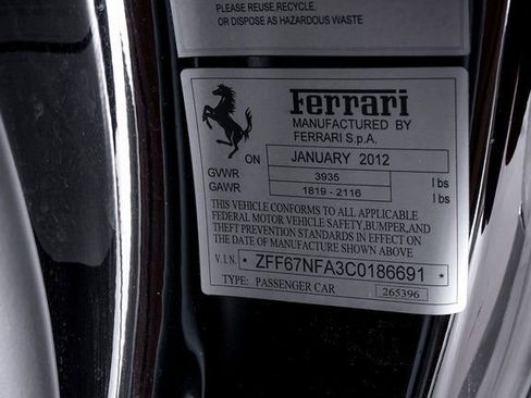 Certified 2012 Ferrari 458 Italia Coupe image 64