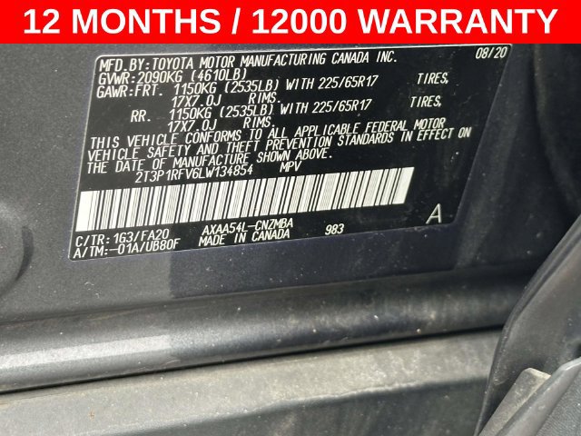 Used 2020 Toyota RAV4 XLE w/ Convenience Package AWD/4WD image 27