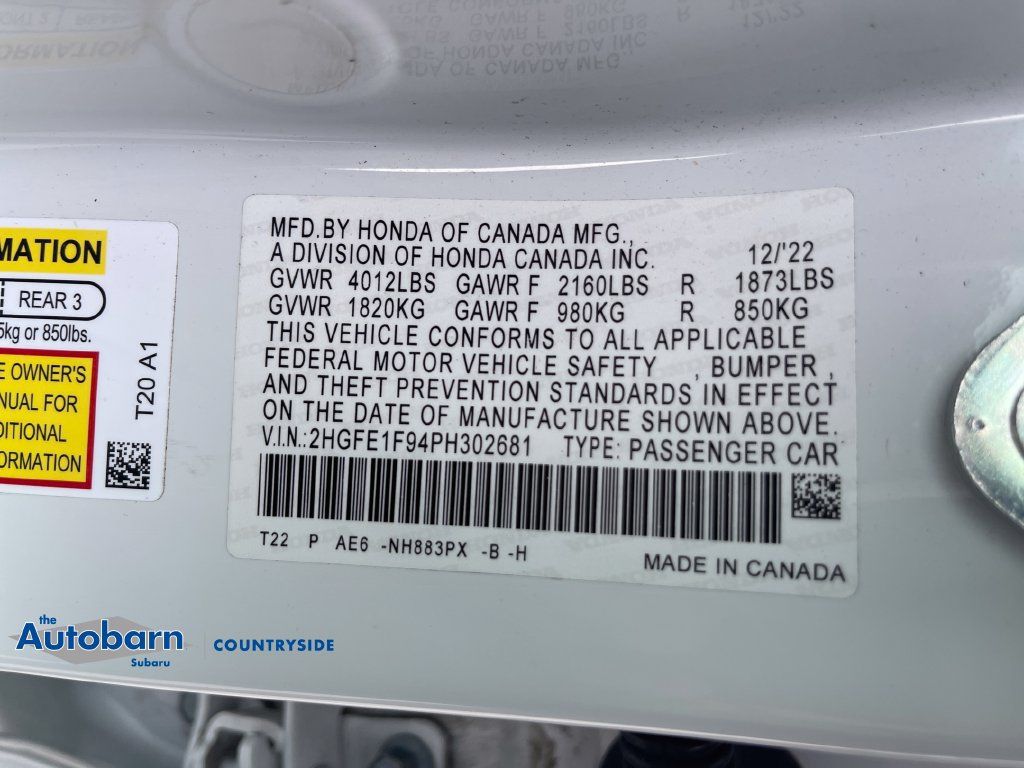 Used 2023 Honda Civic Touring image 30