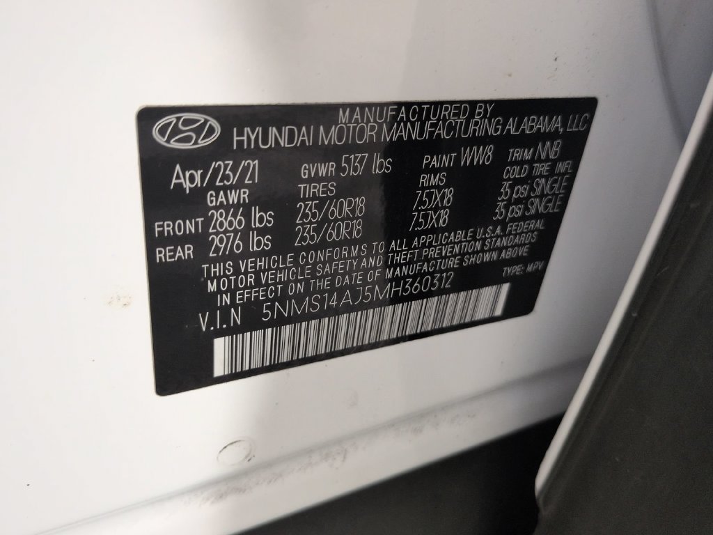 Used 2021 Hyundai Santa Fe SE w/ Cargo Package FWD image 47
