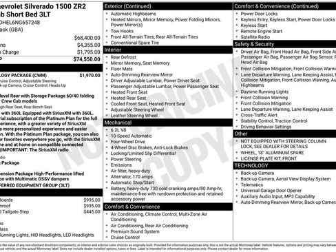 Used 2022 Chevrolet Silverado 1500 ZR2 w/ Technology Package AWD/4WD image 5