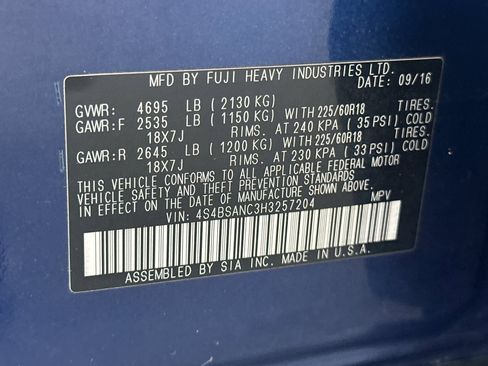 Used 2017 Subaru Outback 2.5i Limited image 30