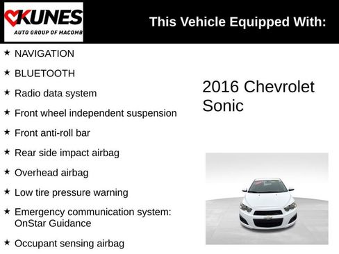 Used 2016 Chevrolet Sonic LS FWD image 4
