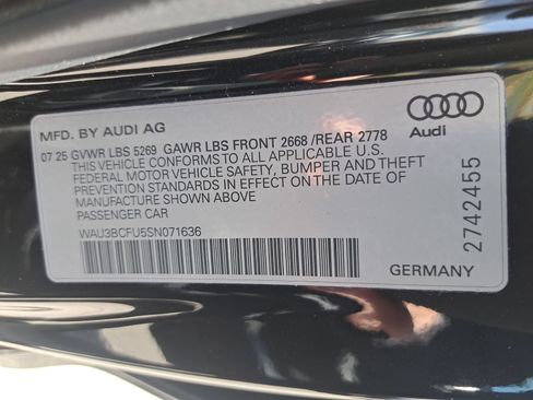 Used 2025 Audi A5 2.0T Prestige w/ 19" Wheel Package AWD/4WD image 15