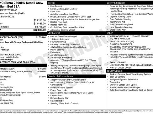 New 2026 GMC Sierra 2500 Denali w/ Denali Reserve Package AWD/4WD image 16