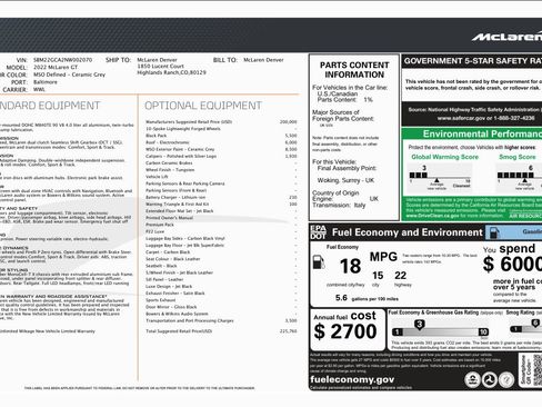 Used 2022 McLaren GT RWD image 6