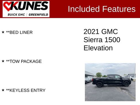 Used 2021 GMC Sierra 1500 Elevation w/ Preferred Package AWD/4WD image 3