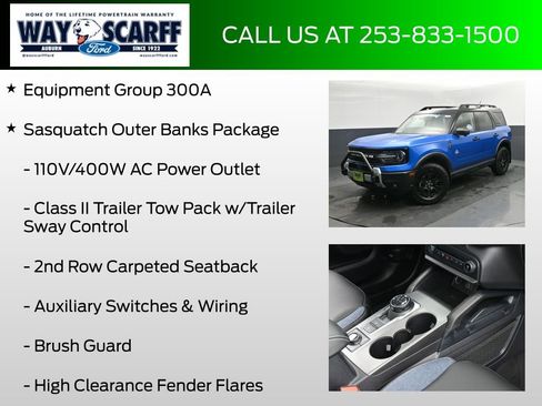 New 2025 Ford Bronco Sport Outer Banks w/ Sasquatch Outer Banks Package image 6