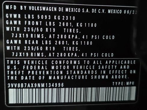 Used 2022 Volkswagen Tiguan SE R-Line AWD/4WD image 42