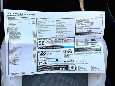 New 2026 BMW X1 xDrive28i w/ Technology Package image 18