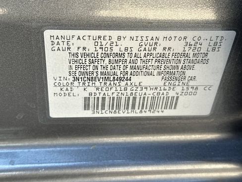 Used 2021 Nissan Versa SV FWD image 32