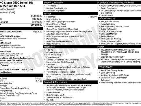 Used 2020 GMC Sierra 2500 Denali w/ Denali Ultimate Package AWD/4WD image 5