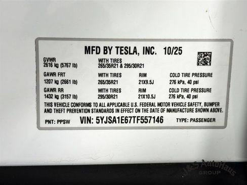Used 2026 Tesla Model S Plaid AWD/4WD image 41