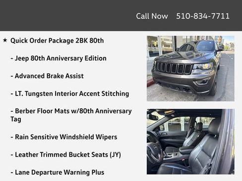 Used 2021 Jeep Grand Cherokee Limited w/ Quick Order Package 28K 80th AWD/4WD image 4