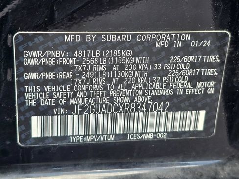 Used 2024 Subaru Crosstrek 2.0i Premium AWD/4WD image 34