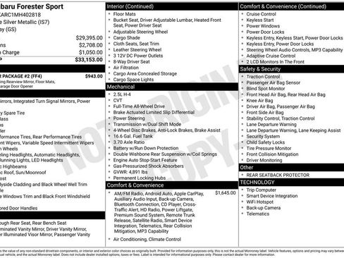 Used 2021 Subaru Forester Sport w/ Popular Package #2 AWD/4WD image 11